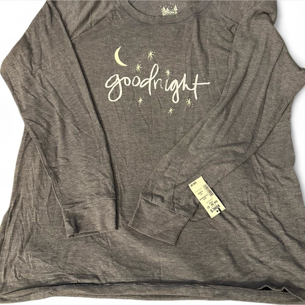 Sonoma Charcoal Long Sleeve Top
